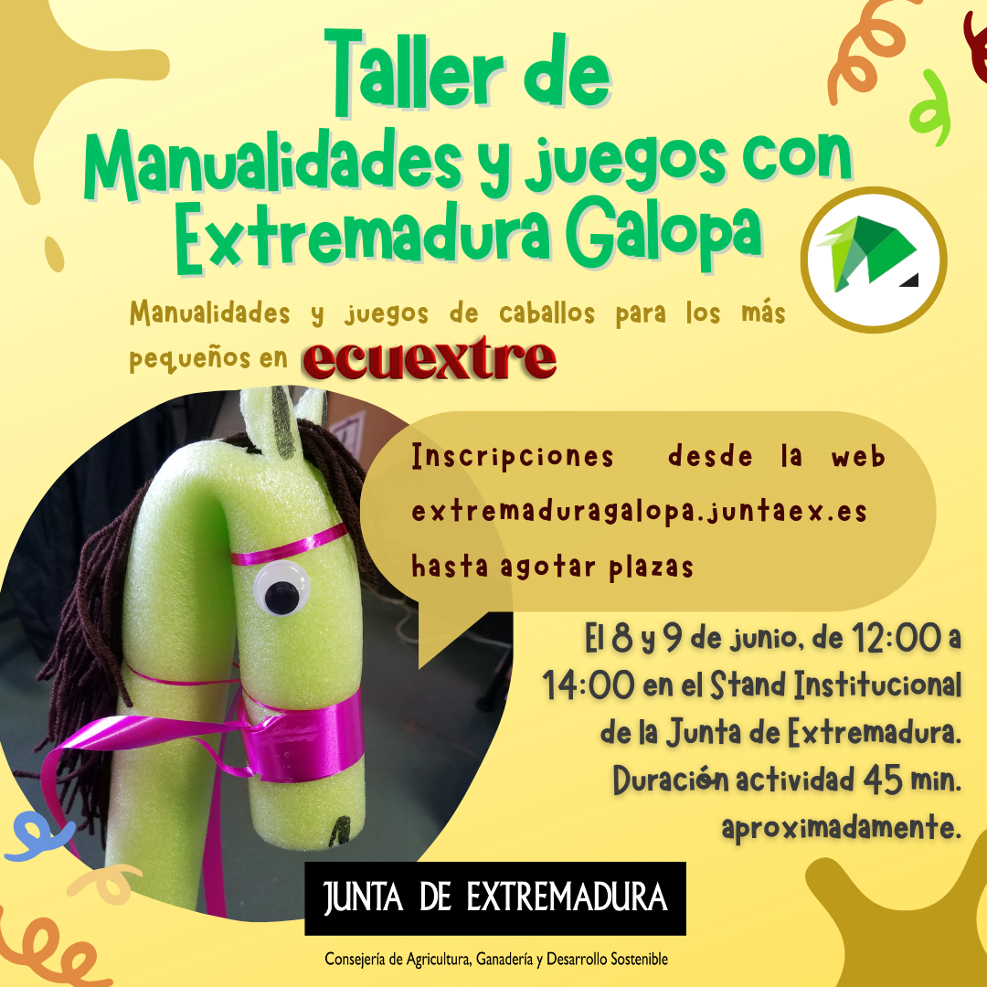 Taller de Manualidades y Juegos con Extremadura Galopa